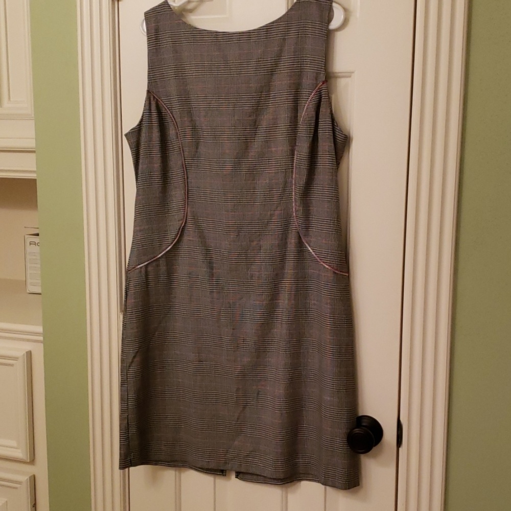 Connected Apparel Plad Dress